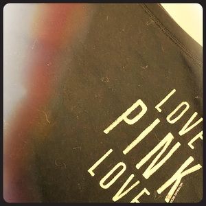 Pink thick long sleeve black